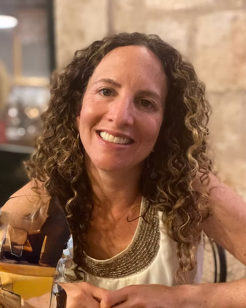 Kim Starkman smiling at a family gathering
